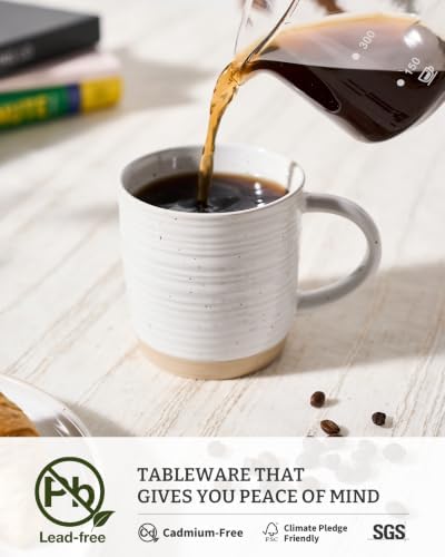 famiware Coffee Mugs Set of 8, 13 oz Mug Set, Ceramic Cup Set with Handle - Image 4