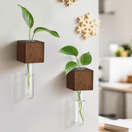Magnetic Test Tube Flower Vases for Refrigerator, Set of 2 - Image 6