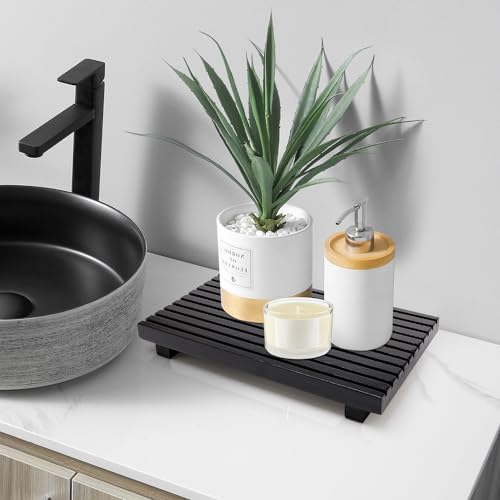 Wood Riser Display Stand for Bathroom Organizer Tray Kitchen Counter Decor - Image 7