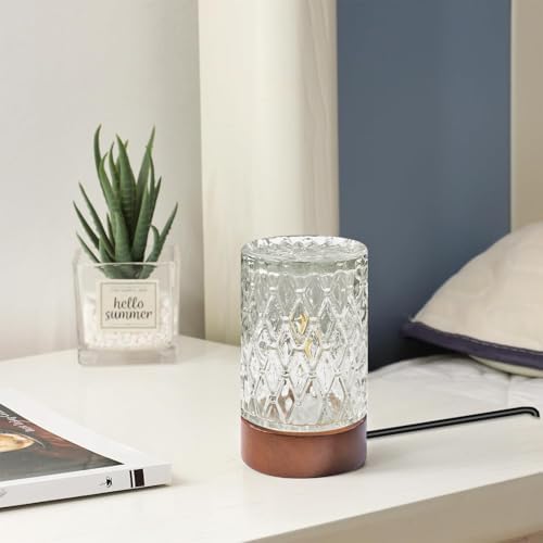 Mini Soft Warm LED Night Light,Dimmable Bedside Lamp Small Nightstand Glass Lamps Desk Reading Light for Bedroom,Living Room,Study Room,Office - Image 7