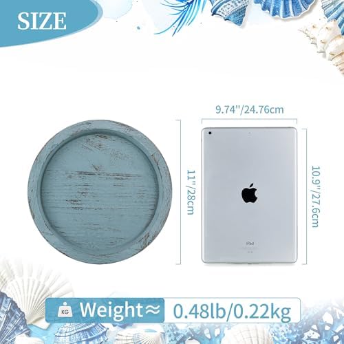 Hanobe Coastal Decorative Tray, Farmhouse Plate for Beach Table Decor - Image 5