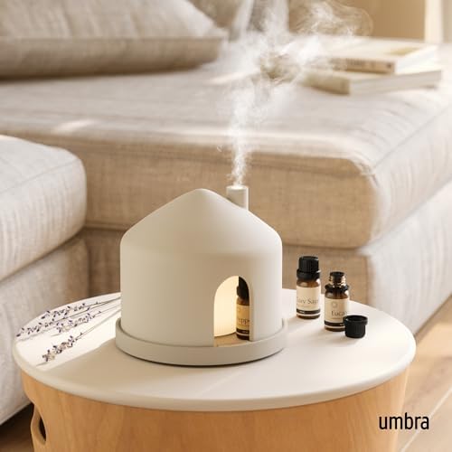 Umbra Casita Essential Oil Diffuser, USB-C with Storage, 150 ml, Sand - Image 2