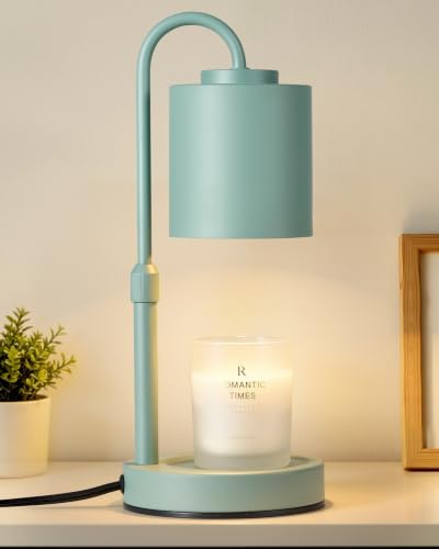 CASTLELIFE Dimmable Candle Warmer Lamp with Timer, Height Adjustable Candle Warmer for Jar Candles, Electric Wax Melt Warmer for Home Decor House Warming Gifts, Birthday Gifts for Women,Sage Green by CASTLELIFE
