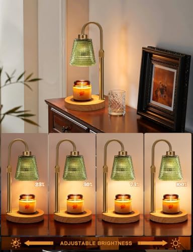 Sage Green Candle Warmer Lamp with Timer Home Decor Gifts for Women - Image 3