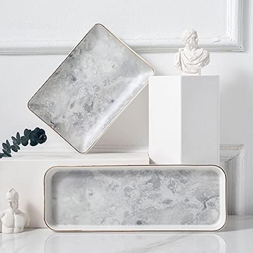 CHOOLD Chic Ceramic Marble Dessert Plate Cake Plate Jewelry Dish Ring Dish Cosmetics Organizer Fruit Dish Home Decor Wedding Decor - Image 4