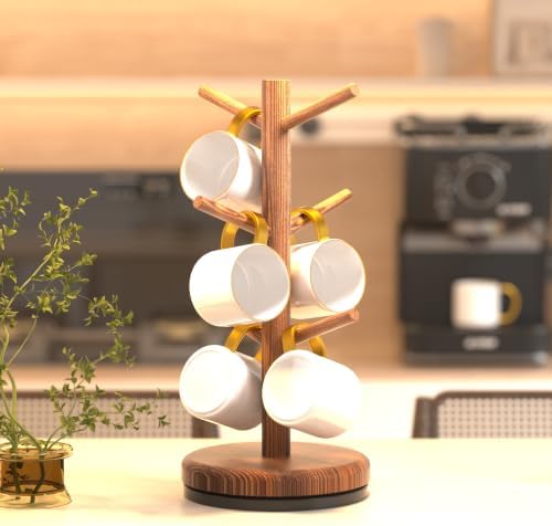 Dorhors Mug Holder Tree,Coffee Cup Holder,Mug Rack Stand Hook,Bar Organizer - Image 3