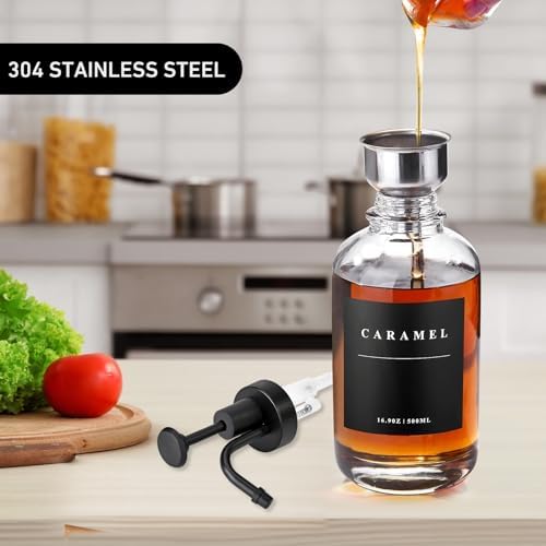 Coffee Syrup Dispenser for Coffee Bar with Black Upgraded Pump, 1 Pack - Image 3