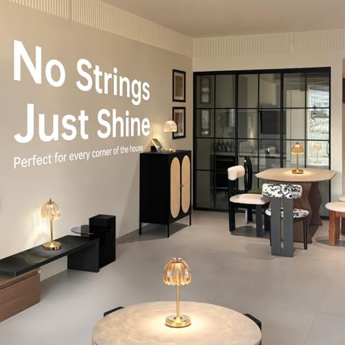 Shenmoyl Small TulipTable Lamp, 3 Color Temperatures, Table Lamps for Living Room, Bedroom, Nightstand (Amber Tulip) - Image 6