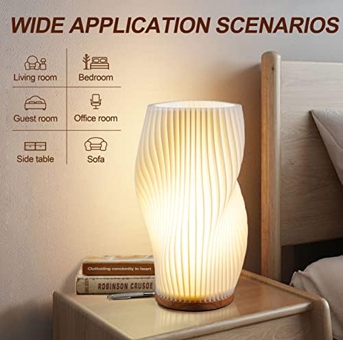 Zenply Vintage Striped Small Table Lamp - Image 2