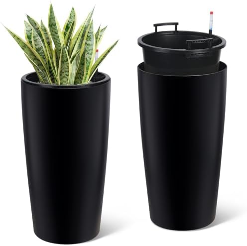Garvee Tall Planters for Outdoor Plants, 30 in Outdoor Planters Set of 2 by Garvee