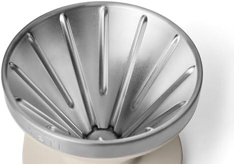 YETI Pour Over Coffee Maker Accessory Ramblers, Designed for Perfect Coffee Extraction Anywhere, Stainless Steel, fits any V60 Filter, Cape Taupe - Image 6