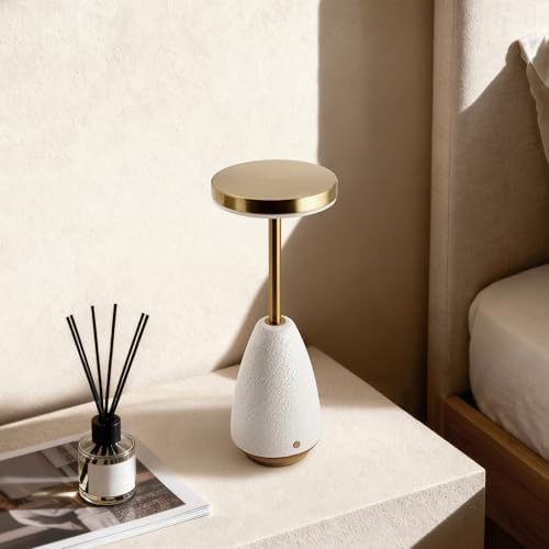 RONDURE Ceramic Cordless Rechargeable Touch Dimmable Table Lamp - Image 5