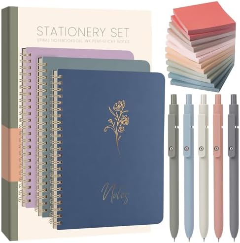Cute Spiral Notebook Set For Women, Bible Journal Set by ALKALO