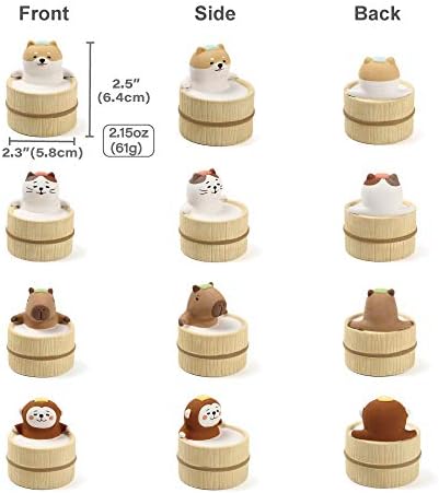 Aroma Ceramic Stone Diffuser [Japan Import] Aromatherapy Essential Oil Diffuser, Non Electric, Passive, Unique, Cute, Animal, Design for Women, Men, and Gifts (Bathing Cat) - Image 6