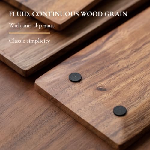 Vandroop Mini Wooden Serving Platter, Small Wood Serving Tray 11.8 x 4.6 in - Image 6