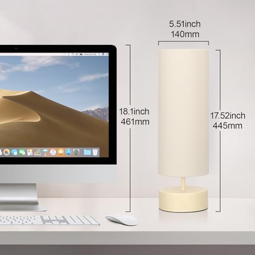 Touch Control Table Lamp, 3 Way Dimmable Bedside Lamp, Modern Desk Lamp - Image 4