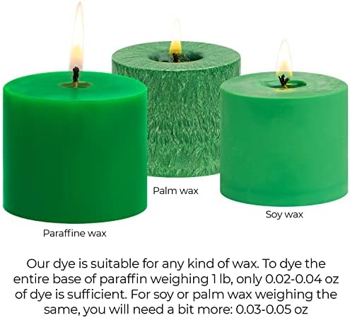 Green Candle Dye 2 oz for Soy Candle Making – Wax Color Chips - Image 5