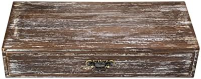 Wooden Drawers Organizer Box Solid Farmhouse Retro Desktop Storage Box - Image 4