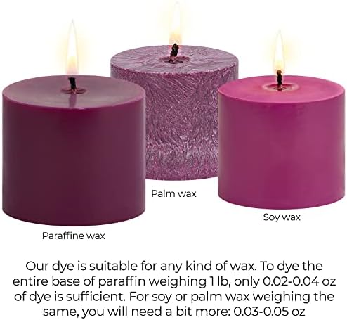 Purple Candle Dye 2 oz for Soy Candle Making – Wax Color Chips - Image 5