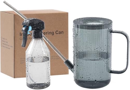 Indoor Plant Watering Can(34oz), Watering Can for Indoor Plants, Flowers, Succulents, with Plant Mister Spray Bottle(10oz) by TennedrivGreen