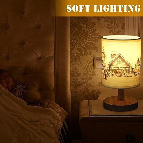 VIHOSE Christmas Table Lamp Indoor Vintage Lamp Shades - Image 3