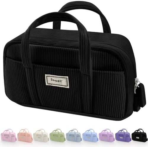 Sooez Large Pencil Case Pouch, Extra Big Pencil Bag with 5 Compartments by Sooez