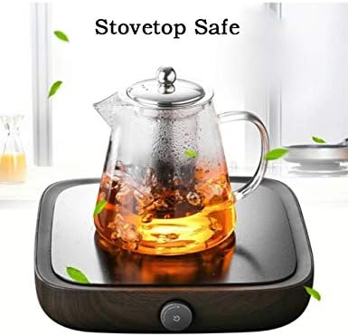 TMOST Glass Teapot with Infuser Tea Pot 950ml/32oz Tea Kettle Stovetop Safe Blooming and Loose Leaf Tea Maker Set (32oz/ 950ml) - Image 2