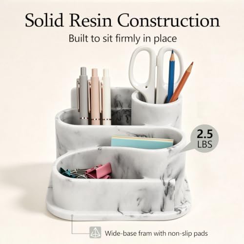 Aesthetic Desk Organizer,Pen Holder for Desk,Modern Office Desk Accessories - Image 3
