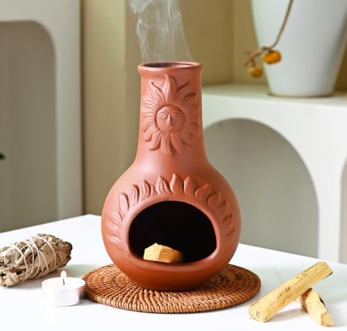 Palo Santo Holder, Ceramic Incense Burner for Wood Sticks, Sage, Cones, Mini Chimenea Incense Dish, Sage Holder for Meditation Decor by Zvaiuk