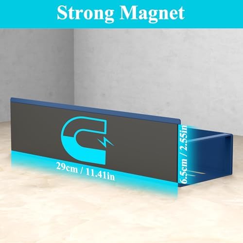 HuggieGems Metal Magnetic Spice Rack for Refrigerator Royal Blue, 4 Pack - Image 3