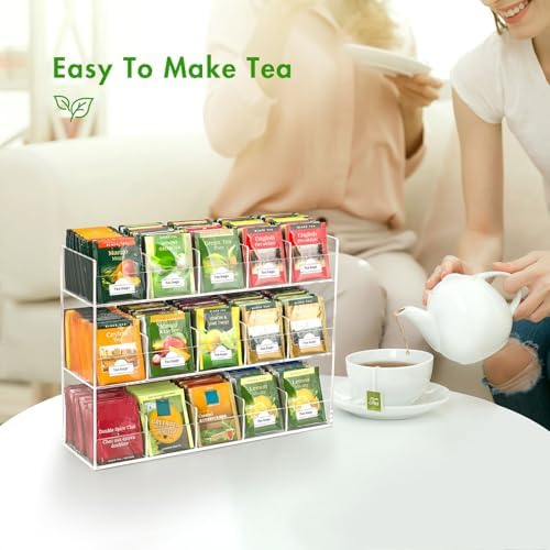 BEYGORM Acrylic Tea Bag Organizer for 270 Tea Packets - Image 5
