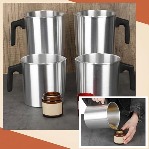 Ziliny 6 Pcs Candle Making Pouring Pot Wax Pouring Pitcher, 1.8 L - Image 5