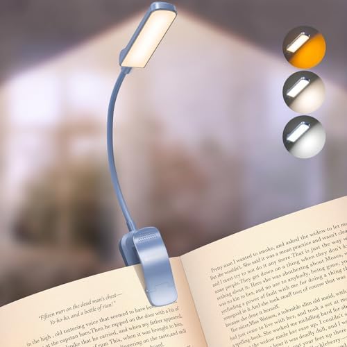 Glocusent 13 LED Book Lights for Reading at Night, Gifts for Book Lovers by GLOCUSENT