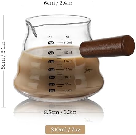 Joeyan Espresso Shot Cups, Wave Glass Measuring Cup, Espresso Accessories - Image 2