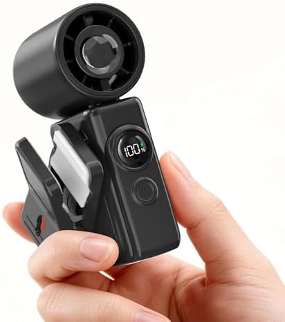Clip-On Portable Fan for Strollers, 13500RPM Mini Handheld Turbo Travel Fan by CoolnessRedefined