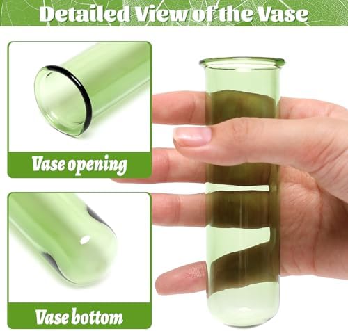 Glass Plant Propagation Station with 5 Test Tubes Colorful Planter Vase - Image 3