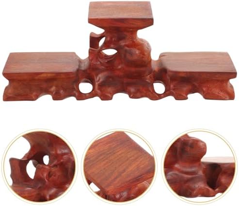 Rosewood Display Stand Base for Vase Statue Tea Set - Image 6
