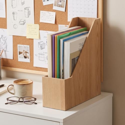 Wooden Desktop Bookshelf Organizer Space Saving Stable for Desk, Storage - Image 7