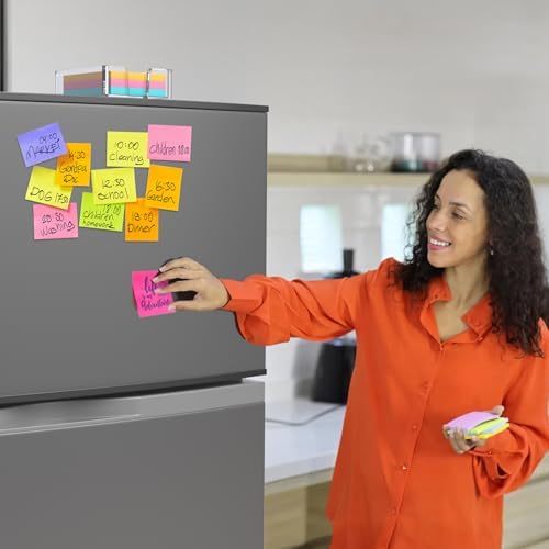 Beego Modern Elegant Crystal Clear Acrylic Sticky Note Holder Organizer - 3x3 in Square Notepad Holder - 3 Count - No Pads - Office Desk Organization - Image 4