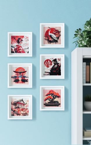LuwoArte 6 Pack Diamond Painting Kits for Adults – Japanese Style Diamond Art Kits – Full Drill DIY Paint Gem Art for Adults – Brilliant 5D Diamond Painting Kit – Relaxing Craft for Home Wall Décor - Image 4