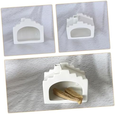 Ceramic Palo Santo Burner House Shaped for Incense Sticks - Image 3