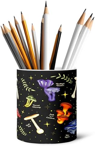 Ceramic Pen Holder Desk Accessories Brush Holder Pencil Holder Organizer by Unknown