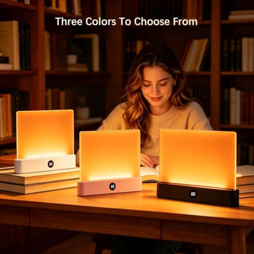 Choudao LED Amber Book Light & Night Light 2 in 1, Flat Reading Light - Image 6