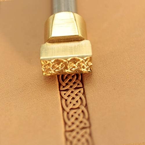 DandS ltd Leather Stamp Tool, Celtic, Professional Steel Craft Tool for Leatherworking, Embossing, Carving & Stamping Leather Projects, Belts Wallets & DIY Projects Compatible with Mallet #242
