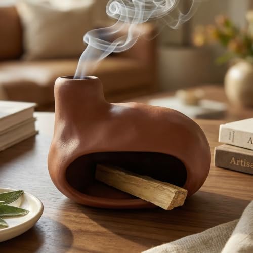 CEREMONY Palo Santo Holder -Mini Ceramic Incense Holder for Palo Santo and Sticks - White Sage Holder for Meditation Decor - Image 7
