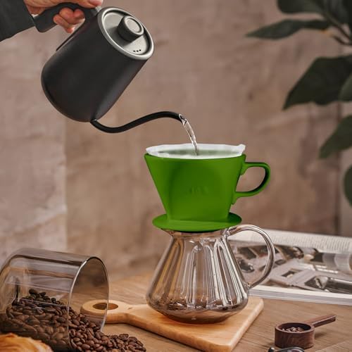 hailanbao Handmade Pour Over Ceramic Coffee Dripper - Image 4