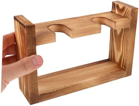 VOSAREA Desktop Hydroponic Vase Wooden Stand Vintage Plant Terrarium for Air Plant Propagation Decor and Floral Displays for Nature and Weddings - Image 7