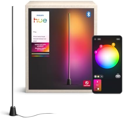 Philips Hue Play Floor Lamp, RGBWWIC LED, 53 Inch, 1-Pack, Black by Unknown