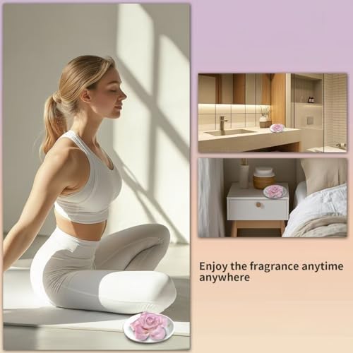Passive Diffuser for Essential Oil-Ceramic Diffuser Non Electric Oil Diffusers for Small Mini Room, Desk Decorative, Bathroom (Pink) - Image 3