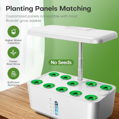 Ahopegarden Indoor Garden Hydroponics Growing System: 10 Pods Kit with LED - Image 3